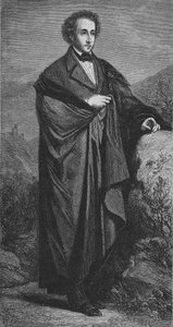 フェリックス・メンデルスゾーンの肖像-バルトルディ（1809 - 1847）ドイツの作曲家、ハムマンによるものです。 作： Unknown artist