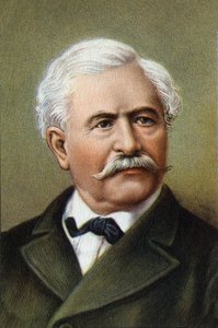 フランスの外交官、実業家、フェルディナン・ド・レセップス（1805-1894）の肖像。