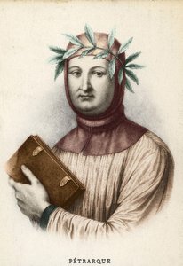 イタリアの作家フランチェスコ・ペトラルカ（ペトラルカ）の肖像（1304年～1374年 作： Unknown artist