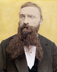 フランソワ・オーギュスト・レネ・ロダンの肖像 - フランスの彫刻家 - 1885年頃の写真 作： Unknown artist