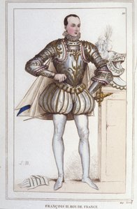 フランス王フランソワ2世（1544～1560年）の肖像 1830年の刻印 作： Unknown artist