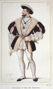 フランソワ1世（1494-1547）の肖像 1830年のエングレーヴィング