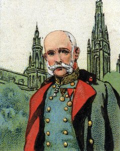 フランソワ・ヨーゼフ1世（1830-1916）オーストリア皇帝の肖像。クロモリトグラフィー。 作： Unknown artist