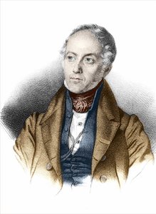 フランソワ・ギゾー（1787-1874）フランスの政治家・歴史家の肖像。19世紀のエングレーヴィング。