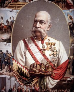 フランソワ・ヨーゼフ1世（1830〜1916）の肖像。19世紀末のクロモリトグラフ。 作： Unknown artist