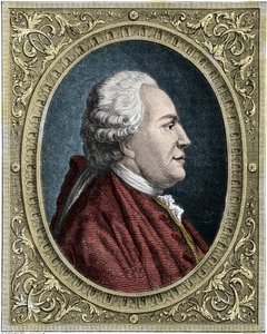 フランツ＝アントン・メスマー（1734-1815）（Frederic Antoine Mesmer - Franz Anton Mesmer）の肖像 ドイツの医師で、動物磁気説（メスメリズム）の創始者。19世紀のカラーエングレーヴィング。 作： Unknown artist