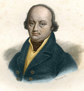 ドイツ人医師フランツ＝ヨーゼフ・ガル（フランツ・ヨーゼフ）（1758 - 1828）の肖像、19世紀のエングレービング
