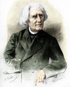 フランツ・リスト（1811-1886）ハンガリーの作曲家・ピアニスト。 作： Unknown artist
