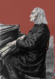 ハンガリーのピアノ作曲家・ピアニスト、フランツ・リスト（1811-1886）の肖像。 作： Unknown artist