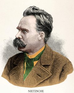 フリードリッヒ・ニーチェ（1844～1900）の肖像。 作： Unknown artist