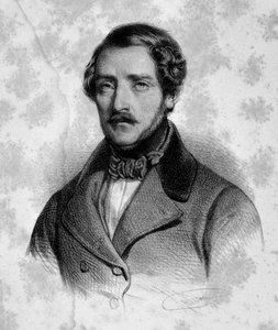 ガエターノ・ドニゼッティ（1797-1848）の肖像 19世紀のイタリアの作曲家。ミラノ、ビブリオテカ・デル・コンセルバトリオ