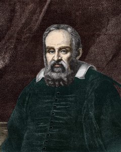 Galileo Galilei dit Galileo（1564 - 1642）の肖像。19世紀のエングレーヴィング。 作： Unknown artist