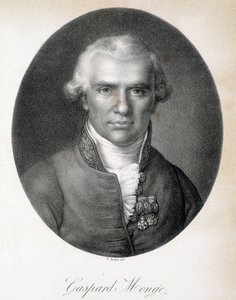 フランスの数学者、ガスパール・モンジュ（ペリュース伯爵）（1746年～1818年）の肖像 - エングレービング 作： Unknown artist