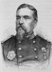 デュクロ将軍（1817-1882）の肖像。H.マルタンの『フランス史』に掲載されている19世紀末の図版。