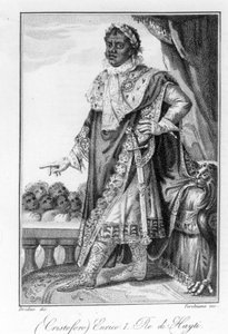 ハイチ独立の英雄であるハイチ国王ヘンリー・クリストフ将軍の肖像。エングレーヴィング sd.19世紀 作： Unknown artist