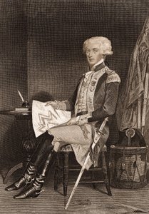 ラ・ファイエット（ラファイエット）将軍（1757-1834）の肖像。 作： Unknown artist