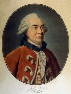 フランスの博物学者・作家であるビュフォン伯爵ジョルジュ・ルイ・ルクレール（1707～1788）の肖像。