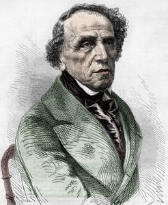 ドイツの作曲家、ジャコモ・メイヤーベーア（1791-1864）の肖像。 作： Unknown artist