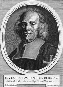 ベルニーニとして知られるジャン・ロレンツォ（ジャン・ロレンツォ）・ベルニーニの肖像（1598〜1680）（1598〜1680）イタリアの彫刻家、画家、建築家。1682年のアーノルド・ヴァン・ウェスターハウトによるエングレーヴィング。 作： Unknown artist