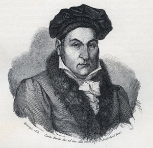 イタリアの哲学者・弁護士ジャンドメニコ（ジャン・ドメニコ）・ロマニョーシ（1761-1835）の肖像