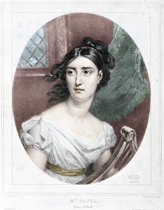 ジュディッタ・パスタ（1797-1865）の肖像 作： Unknown artist