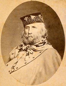 ジュゼッペ・ガリバルディ（1807-1882）の肖像 1875年 作： Unknown artist