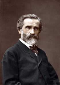 イタリアの作曲家、ジュゼッペ・ヴェルディ（1813-1901）の肖像。