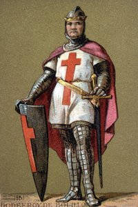 十字軍兵士としてのゴデフロイ・ド・ブイヨンの肖像 作： Unknown artist