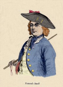 ハンナ・スネル（1723-1792）の肖像 女性の兵士は、男性の役割を担って兵士になったイギリス人です。 作： Unknown artist