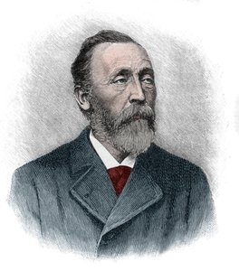 ドイツの郵便事業を再構築したドイツ帝国の郵便局長、ハインリッヒ・フォン・ステファン（1831-1897）の肖像画 作： Unknown artist