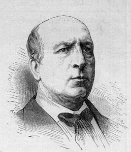フランスのコメディアン、Henri Maubant（1821-1908）の肖像。1879年8月16日付「Le Monde Illustré」1168号に掲載されたエングレーヴィング。 作： Unknown artist
