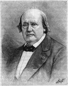フランスの博物学者、アンリ・ミルヌ・エドワーズ（Milne-Edwards）（1800-1885）の肖像。(写真より）。)8月8日の「La Nature: revue des sciences et de leurs applications aux arts et a l