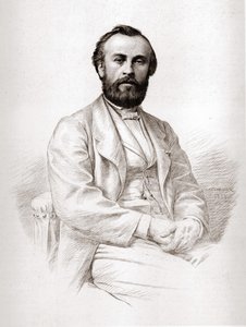 フランスのエンジニア、ヘンリー・ギファード（1825-1882）の肖像。 作： Unknown artist
