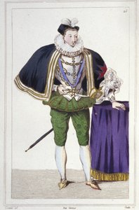 フランス王アンリ3世（1551年～1589年）の肖像 1830年の彫刻作品 作： Unknown artist