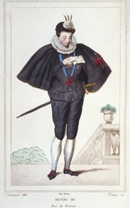 フランス王アンリ3世（1551年～1589年）の肖像 1830年の彫刻作品 作： Unknown artist
