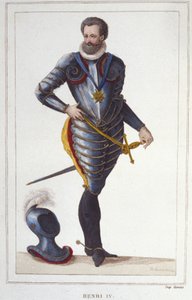 フランス王アンリ4世（1553-1610）の肖像 1830年のエングレーヴィング
