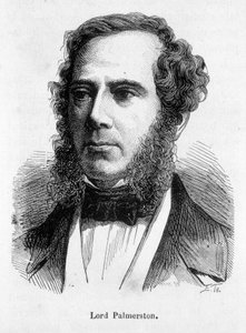 パーマストン卿子爵ヘンリー・テンプル（1784～1865年）の肖像 イギリスの政治家エングレーヴィング 19世紀