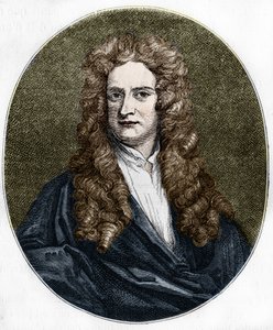 アイザック・ニュートンの肖像（1642-1727）イギリスの物理学者 作： Unknown artist