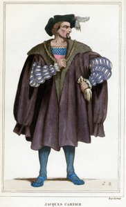 ジャック・カルティエ（1491 - 1557）の肖像。 作： Unknown artist