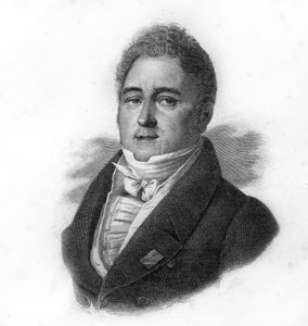 フランスの銀行家・政治家ジャック・ラフィット（1767-1844）の肖像、19世紀のエングレービング 作： Unknown artist