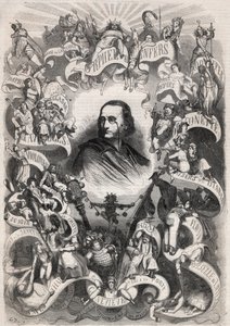ジャック・オッフェンバック（1819-1880）の肖像 - "Le Monde Illustré "のエングレービング 作： Unknown artist