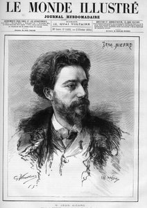 ジャン・アイカード（1848-1921）フランスの作家の肖像。"Le Monde Illustré "に掲載されたエングレーヴィング 作： Unknown artist