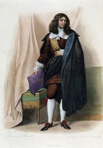 フランスの政治家、ジャン・バティスト（Jean-Baptiste）・コルベール（1619～1683）の肖像 - メネシェ作「Le Plutarque francais」より 作： Unknown artist