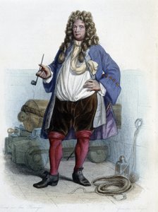 フランスの下士官ジャン・バート（1650-1702）の肖像 - Mennechetの「Le Plutarque francais」に掲載されています。 作： Unknown artist