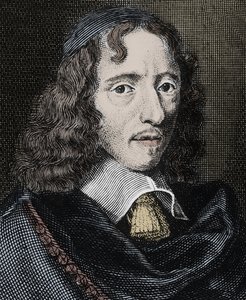 フランスの詩人Jean Chapelain (1595-1674) の肖像 - エングレービング - Jean Chapelain (1595-1674) poet et critique litteraire francais - Engraving 作： Unknown artist