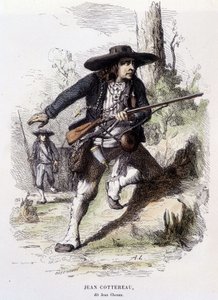 1793年にローワーメインで反乱を起こしたリーダー、ジャン・コッテロー（ジャン・シュアン）（1757-1794）のポートレート - エングレービング 作： Unknown artist