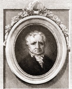 フランスの画家、ジャン・オノレ・フラゴナール（1732〜1806）の肖像。