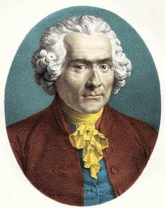 ジャン・ジャック・ルソー（1712-1778）の肖像。 作： Unknown artist