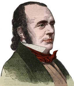 アメリカの博物学者、ジャン・ルイ・ロドルフ・アガシ（1807-1873）の肖像。 作： Unknown artist