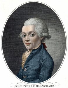 航空技術者のフランス人、ジャン・ピエール・ブランシャール（1709～1853）の肖像 作： Unknown artist